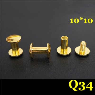 FD10410 Dome Head Chicago Screw Posts 10x4x10mm 100pcs/Bag