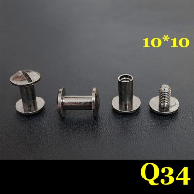 FD10410 Dome Head Chicago Screw Posts 10x4x10mm 100pcs/Bag