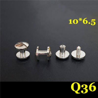 FD1046.5 Dome Head Chicago Screw Posts 10x4x6.5mm 100pcs/Bag