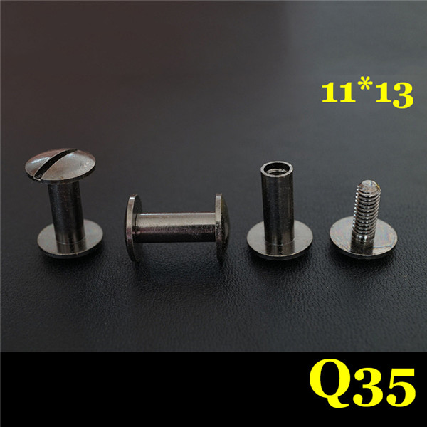 FD11413 Dome Head Chicago Screw Posts 11x4x13mm 100pcs/Bag