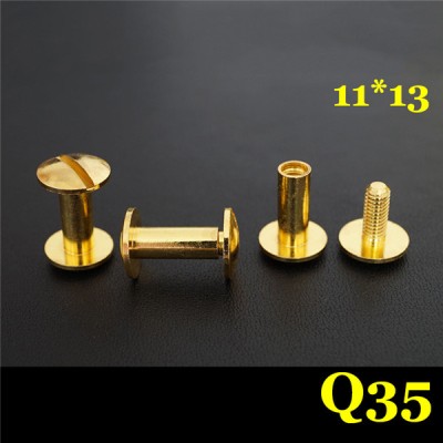 FD11413 Dome Head Chicago Screw Posts 11x4x13mm 100pcs/Bag