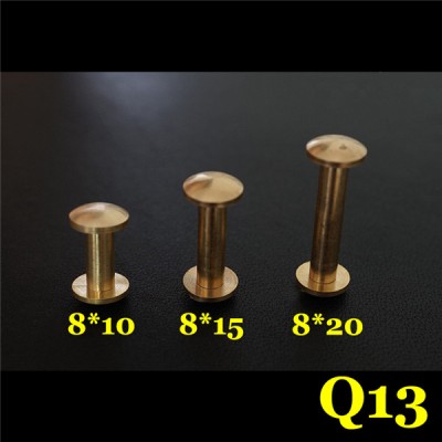 FD8410 Dome Head Chicago Screw Posts 8x4x10mm 100pcs/Bag