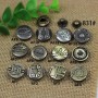 AF17831 831# Metal Snap Fastener/Decorative buckle/Leather buckle/Cowboy deduction/Purse buckle 17mm