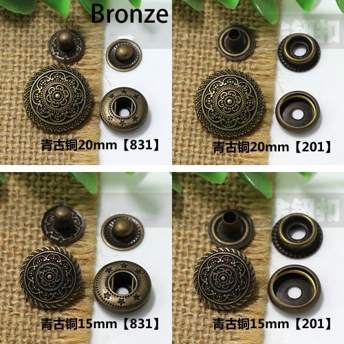 AY104201 201# Metal Snap Fastener/Decorative buckle/Leather buckle/Cowboy deduction/Purse buckle