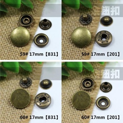 AY110831 831# Metal Snap Fastener/Decorative buckle/Leather buckle/Cowboy deduction/Purse buckle 17mm