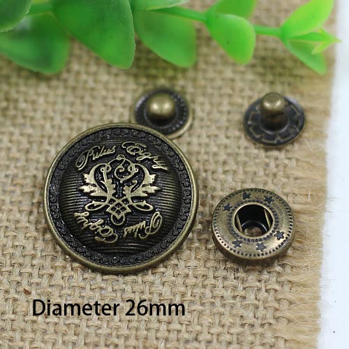 DSH633 633# Metal Snap Fastener/Decorative buckle/Leather buckle/Cowboy deduction/Purse buckle