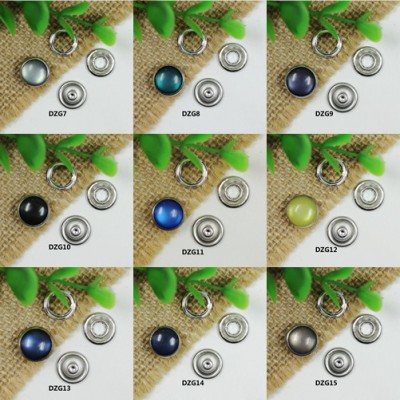 DZG Prong buckle Pearlized Snap Fastener 12mm