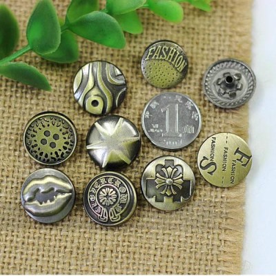 GF17201 201# Metal Snap Fastener/Decorative buckle/Leather buckle/Cowboy deduction/Purse buckle 17mm