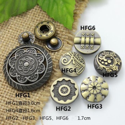 HFG Metal Snap Fastener/Decorative buckle/Leather buckle/Cowboy deduction/Purse buckle