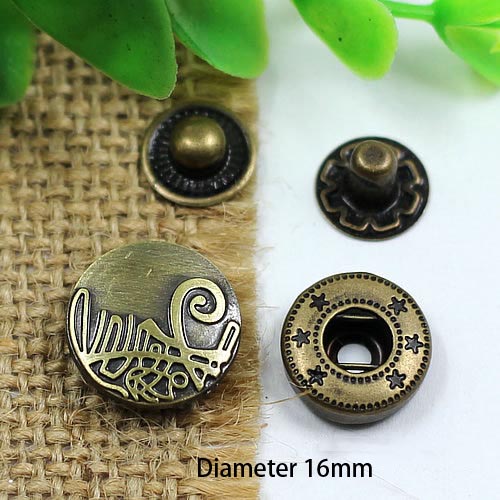 HFG Metal Snap Fastener/Decorative buckle/Leather buckle/Cowboy deduction/Purse buckle