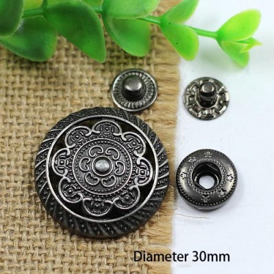 HSH Metal Snap Fastener/Decorative buckle/Leather buckle/Cowboy deduction/Purse buckle