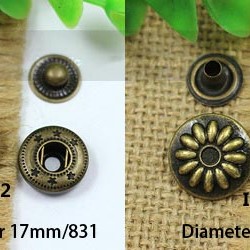 IF831201 831#/201# Metal Snap Fastener/Decorative buckle/Leather buckle/Cowboy deduction/Purse buckle