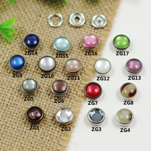 ZG Prong buckle Pearlized Snap Fastener 10mm