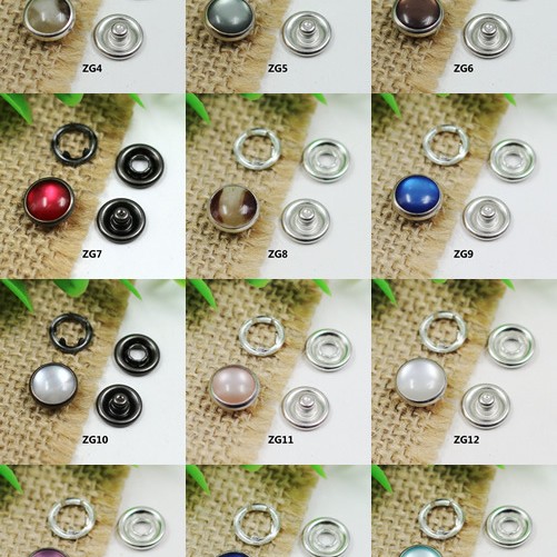 ZG Prong buckle Pearlized Snap Fastener 10mm