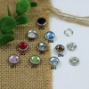 ZK Colored rhinestone Prong buckle Snap Fastener 10mm