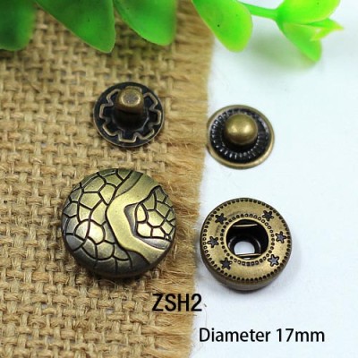 ZSH831 831# Metal Snap Fastener/Decorative buckle/Leather buckle/Cowboy deduction/Purse buckle
