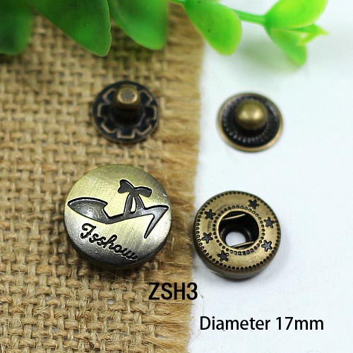 ZSH831 831# Metal Snap Fastener/Decorative buckle/Leather buckle/Cowboy deduction/Purse buckle