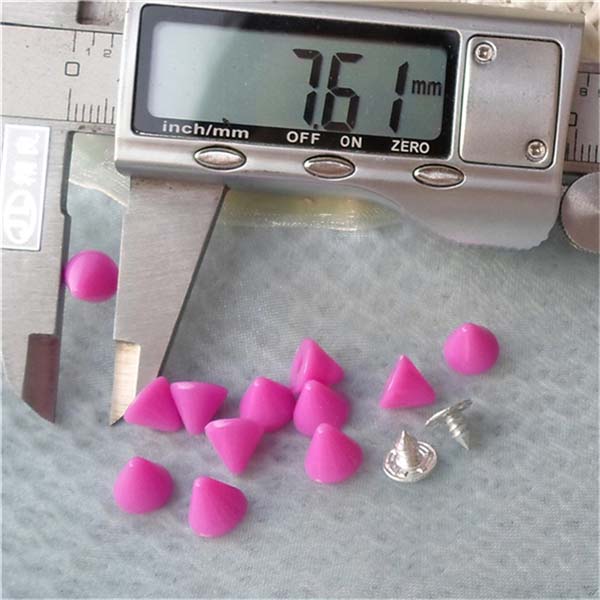 Q002Resin Colorful Cone Rivets 8x7mm 1000pcs/bag