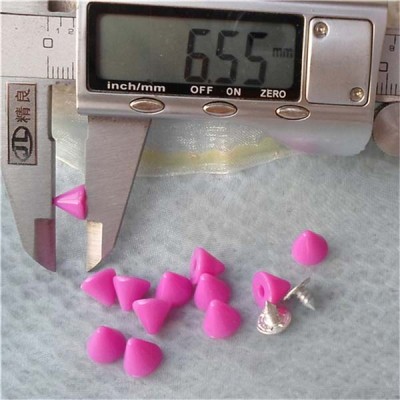 Q002Resin Colorful Cone Rivets 8x7mm 1000pcs/bag