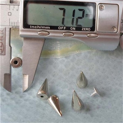 Q008 Cone Studs And Spike Plastic For Bags 7x13mm 1000pcs/bag