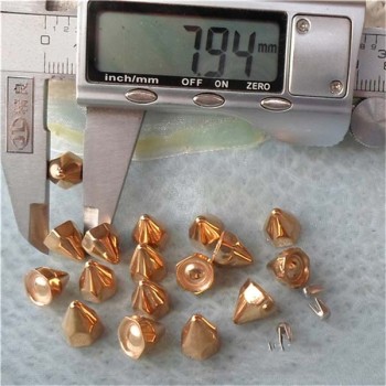 Q038 Cone Plastic Spike Studs 8x9mm 1000pcs/bag