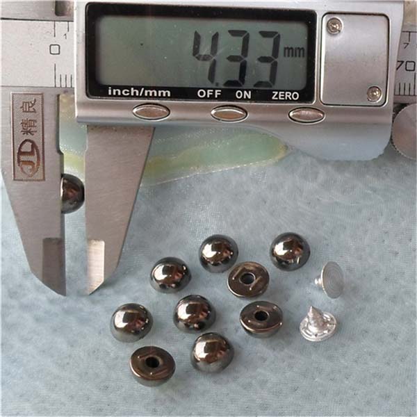 Q014 Round plastic rivets 8x4.5mm 1000pcs/bag