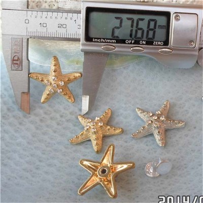 Q072 Starfish Plastic Rivets 28x26mm 100pcs/bag