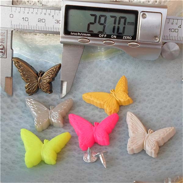 Q113 Butterfly Plastic Rivets 22x29mm 100pcs/bag