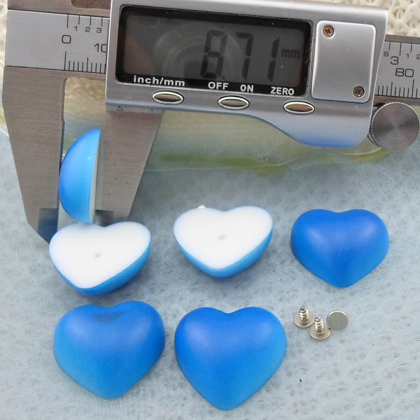 Q288 Heart Plastic Rivets 22x9mm 5000pcs/bag