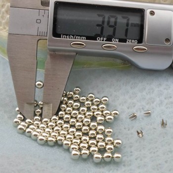 Q0397 Round/Pearl Plastic Custom Rivets 4mm 10000pcs/Bag