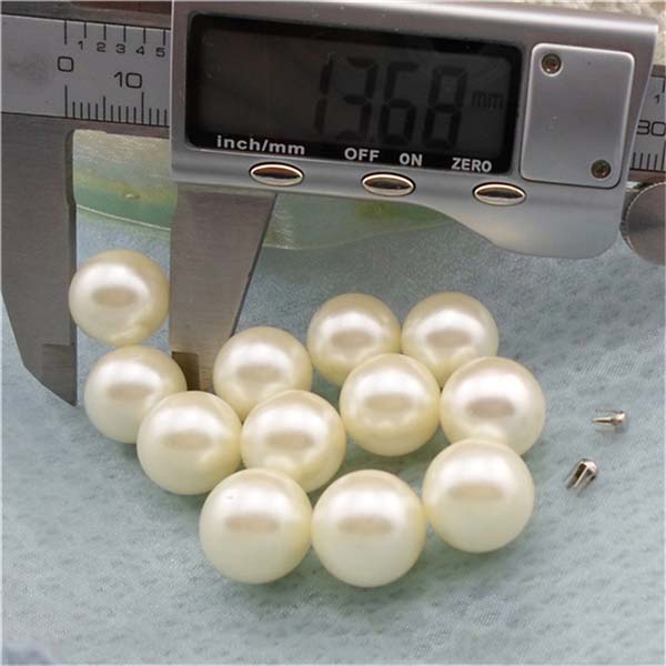 Q163 Round/Pearl Plastic Rivets 14mm 1000pcs/bag