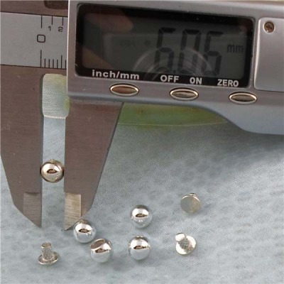 Q173 Round/Pearl Plastic Rivets 6mm 1000pcs/bag