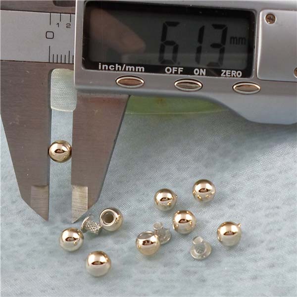 Q173 Round/Pearl Plastic Rivets 6mm 1000pcs/bag