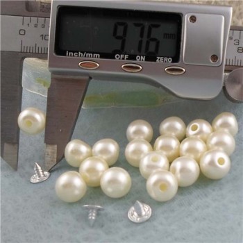 Q184 Round/Pearl Plastic Rivets 10mm 1000pcs/bag