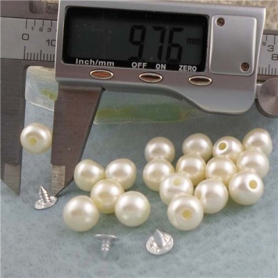 Q184 Round/Pearl Plastic Rivets 10mm 1000pcs/bag