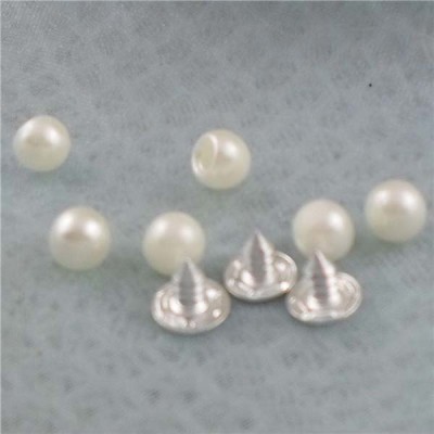 Q186 Round/Pearl Plastic Rivets 6mm 1000pcs/bag
