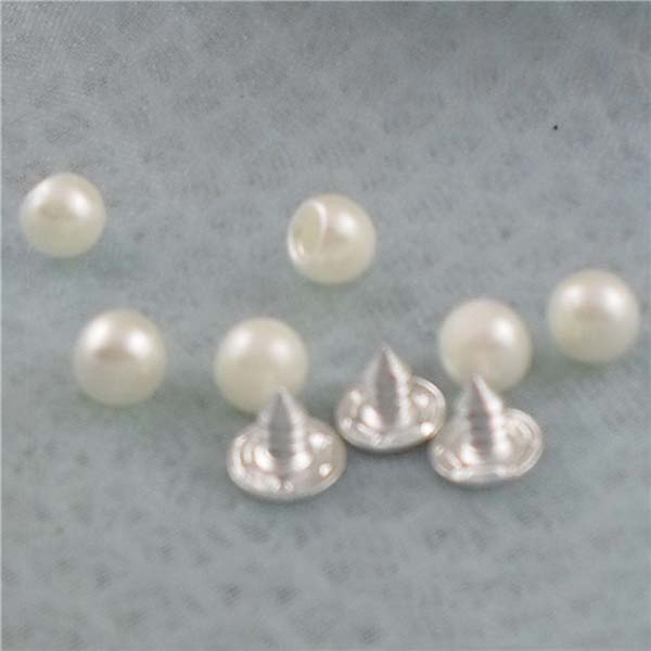 Q186 Round/Pearl Plastic Rivets 6mm 1000pcs/bag