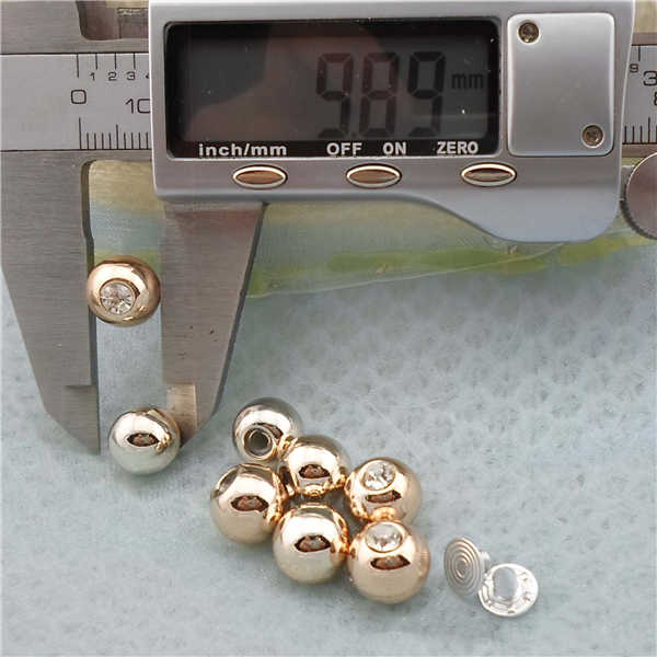 Q222 Round/Pearl Plastic Rivets For DIY 10mm 1000pcs
