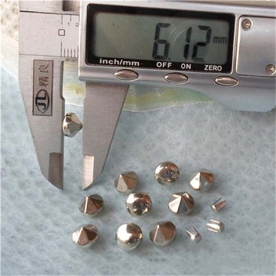 Q045 Six Facets Rivets For Leather Craft 8x6mm 1000pcs/bag