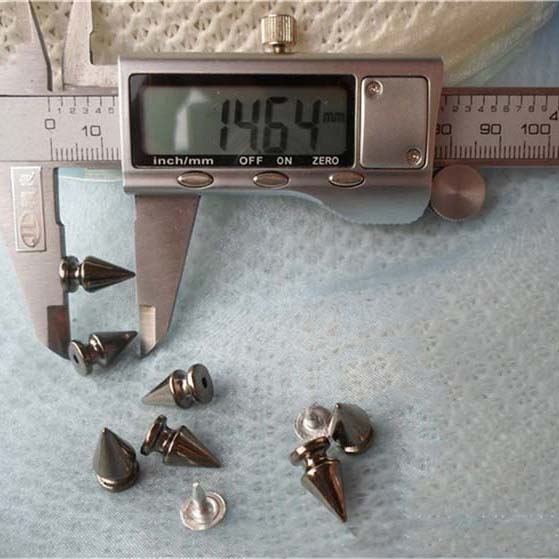 Q007 Tree ABS Silver Rivets 8x14mm 1000pcs/bag