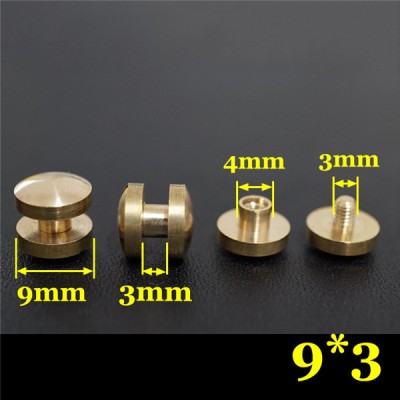 FD0943 Dome Head Chicago Screw Posts 9x4x3mm 100pcs/Bag