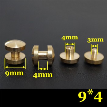 FD0944 Dome Head Chicago Screw Posts 9x4x4mm 100pcs/Bag