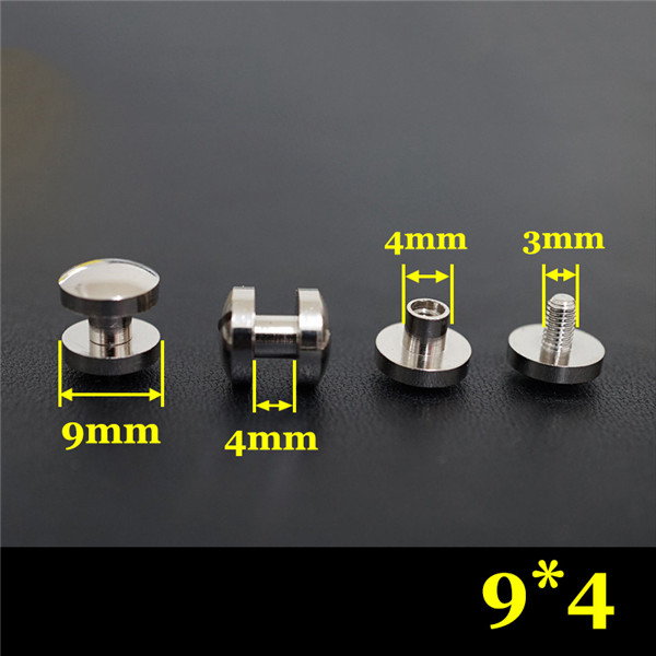 FD0944 Dome Head Chicago Screw Posts 9x4x4mm 100pcs/Bag