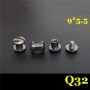 FD0945.5 Dome Head Chicago Screw Posts 9x4x5.5mm 100pcs/Bag