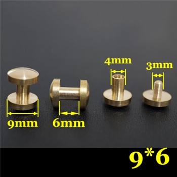 FD0946 Dome Head Chicago Screw Posts 9x4x6mm 100pcs/Bag