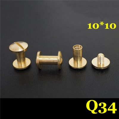 FD10410 Dome Head Chicago Screw Posts 10x4x10mm 100pcs/Bag