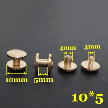 FD1045 Dome Head Chicago Screw Posts 10x4x5mm 100pcs/Bag