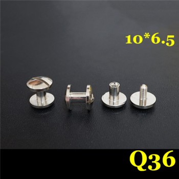 FD1046.5 Dome Head Chicago Screw Posts 10x4x6.5mm 100pcs/Bag