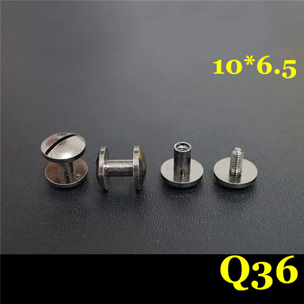 FD1046.5 Dome Head Chicago Screw Posts 10x4x6.5mm 100pcs/Bag