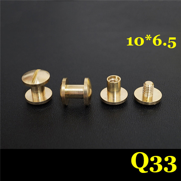 FD1056.5 Dome Head Chicago Screw Posts 10x5x6.5mm 100pcs/Bag